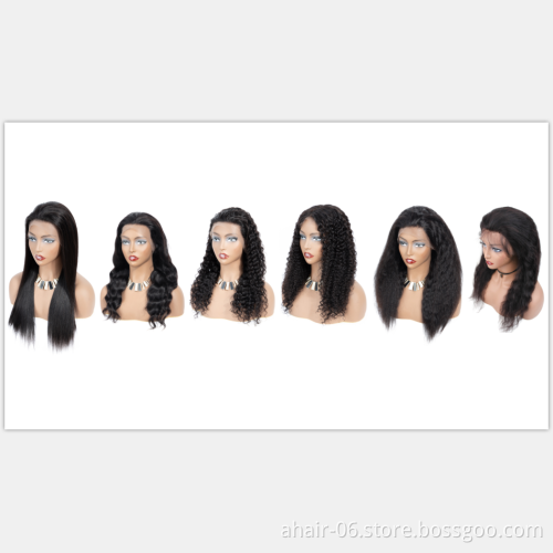 wholesale well made virgin hair mongolia luxury human hair wig long deep wave wig